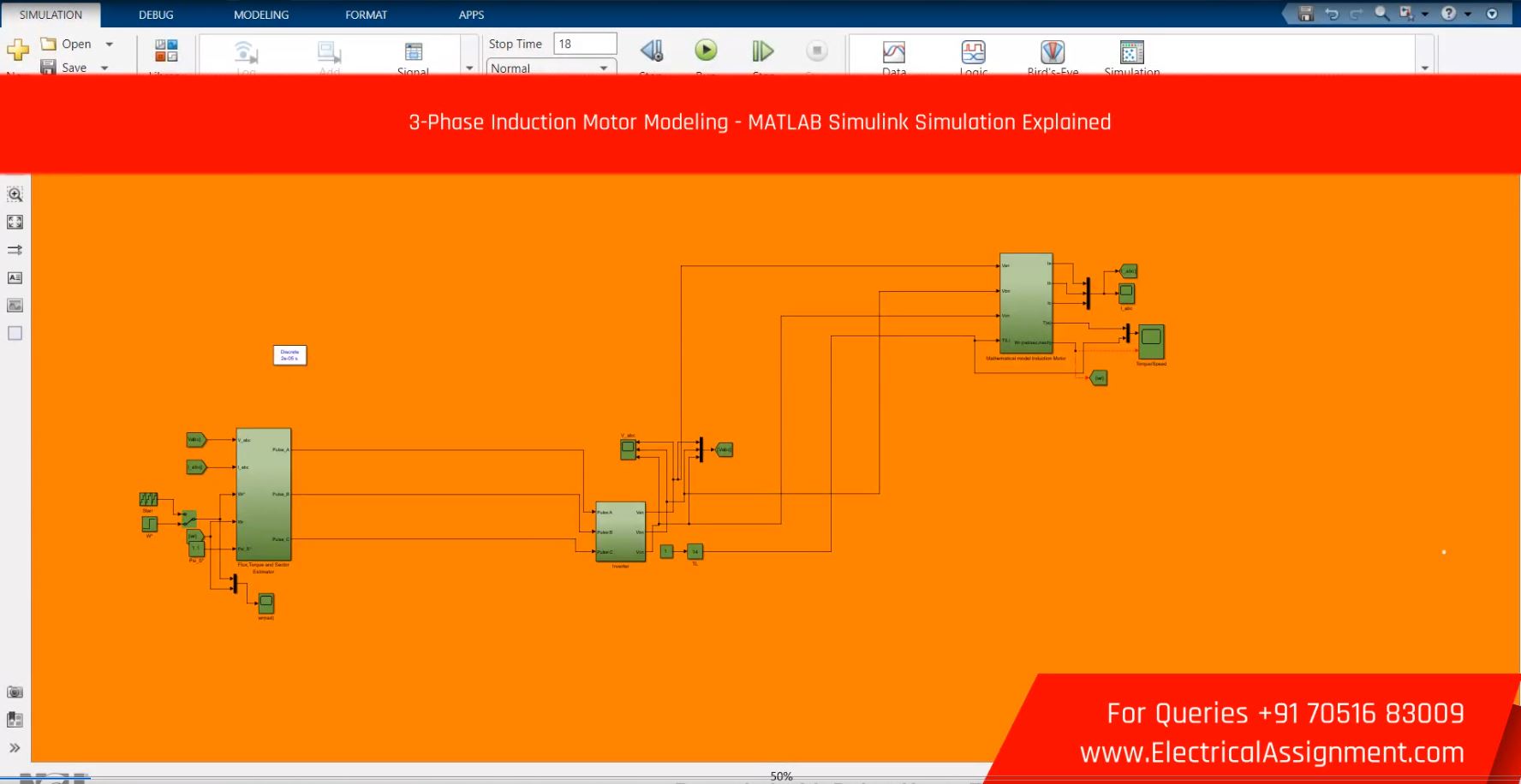 3-Phase Induction Motor Modeling - MATLAB Simulink Simulation Explained screenshot 2
